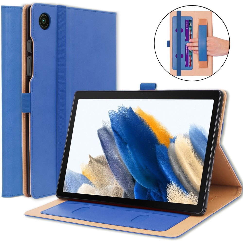 Luxe stand flip sleepcover hoes - Samsung Galaxy Tab A8 (2021) - Blauw