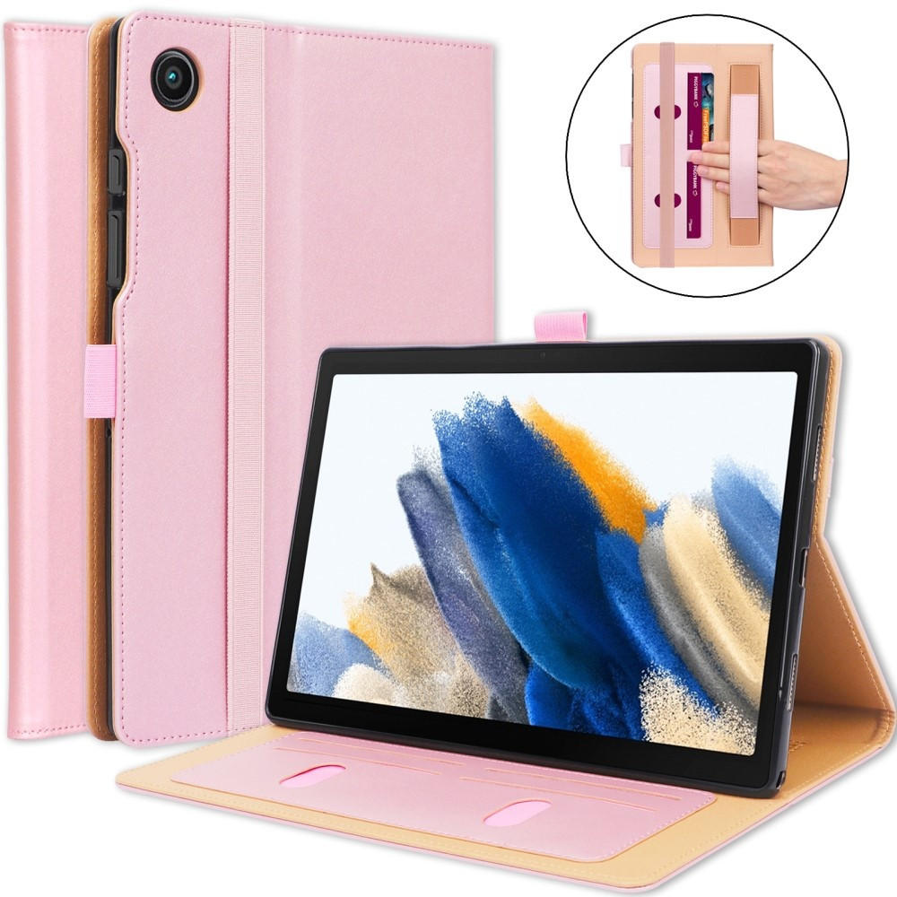 Luxe stand flip sleepcover hoes - Samsung Galaxy Tab A8 (2021) - Rose Goud