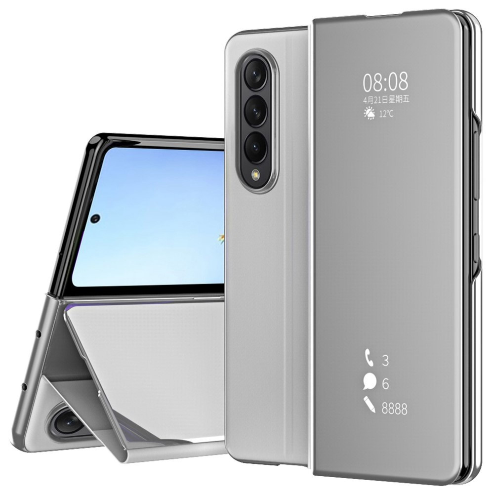 Lunso - Samsung Galaxy Z Fold4 - Window view cover hoes - Zilver