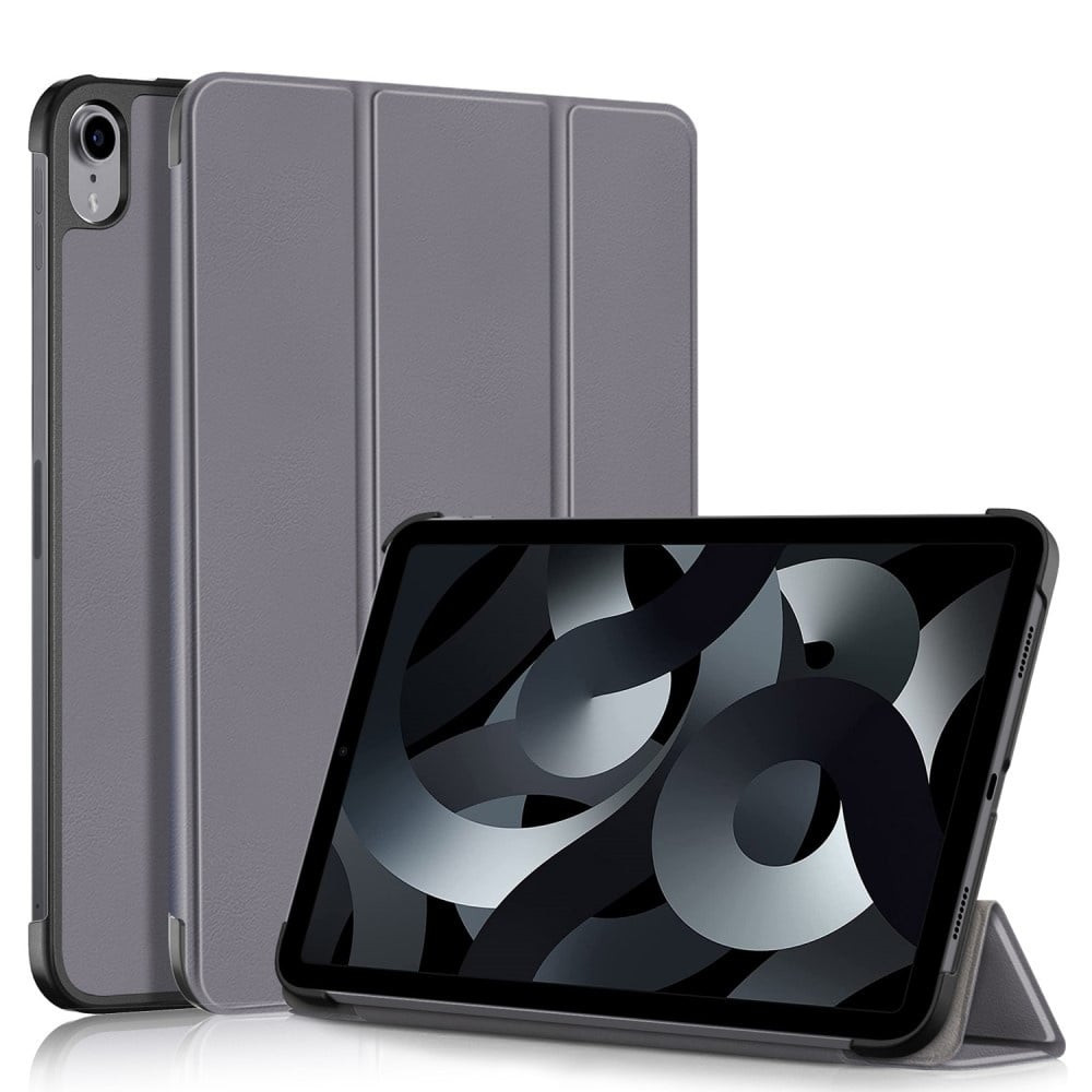 Lunso - iPad 10 (2022) - Tri-Fold Bookcase hoes - Grijs