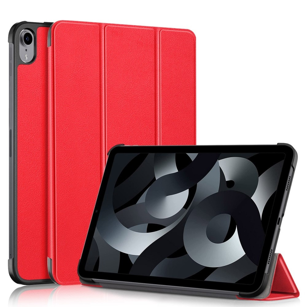 Lunso - iPad 10 (2022) - Tri-Fold Bookcase hoes - Rood
