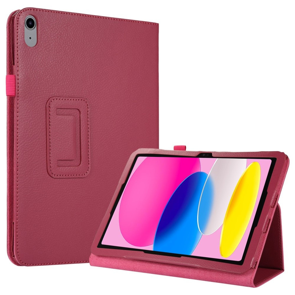 Lunso - iPad 10 (2022) - Stand flip Bookcase hoes - Roze