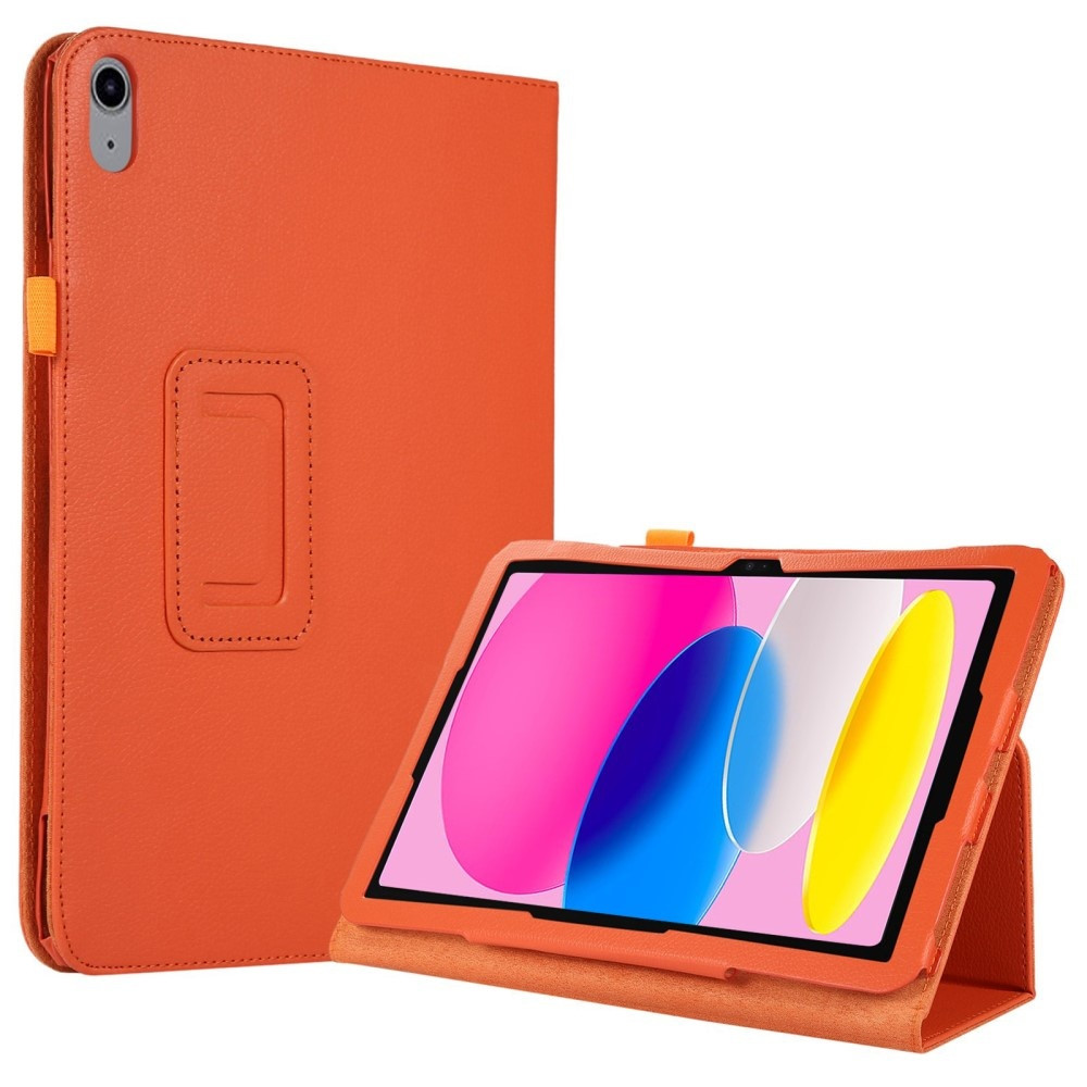 Lunso - iPad 10 (2022) - Stand flip Bookcase hoes - Oranje