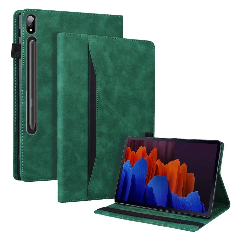 Lunso - Lenovo Tab P12 Pro - Luxe Bookcase hoes - Groen