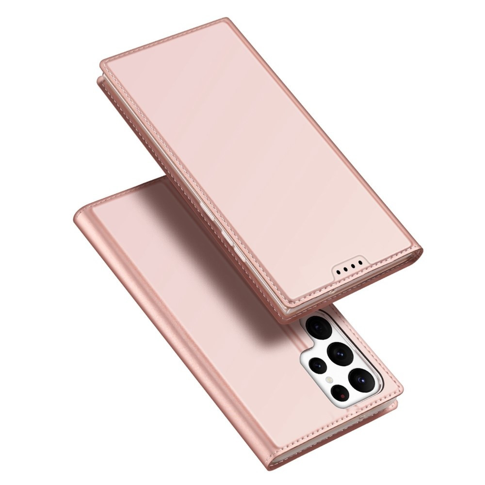 Dux Ducis - Samsung Galaxy S23 Ultra - Slim bookcase hoesje - Rose Goud