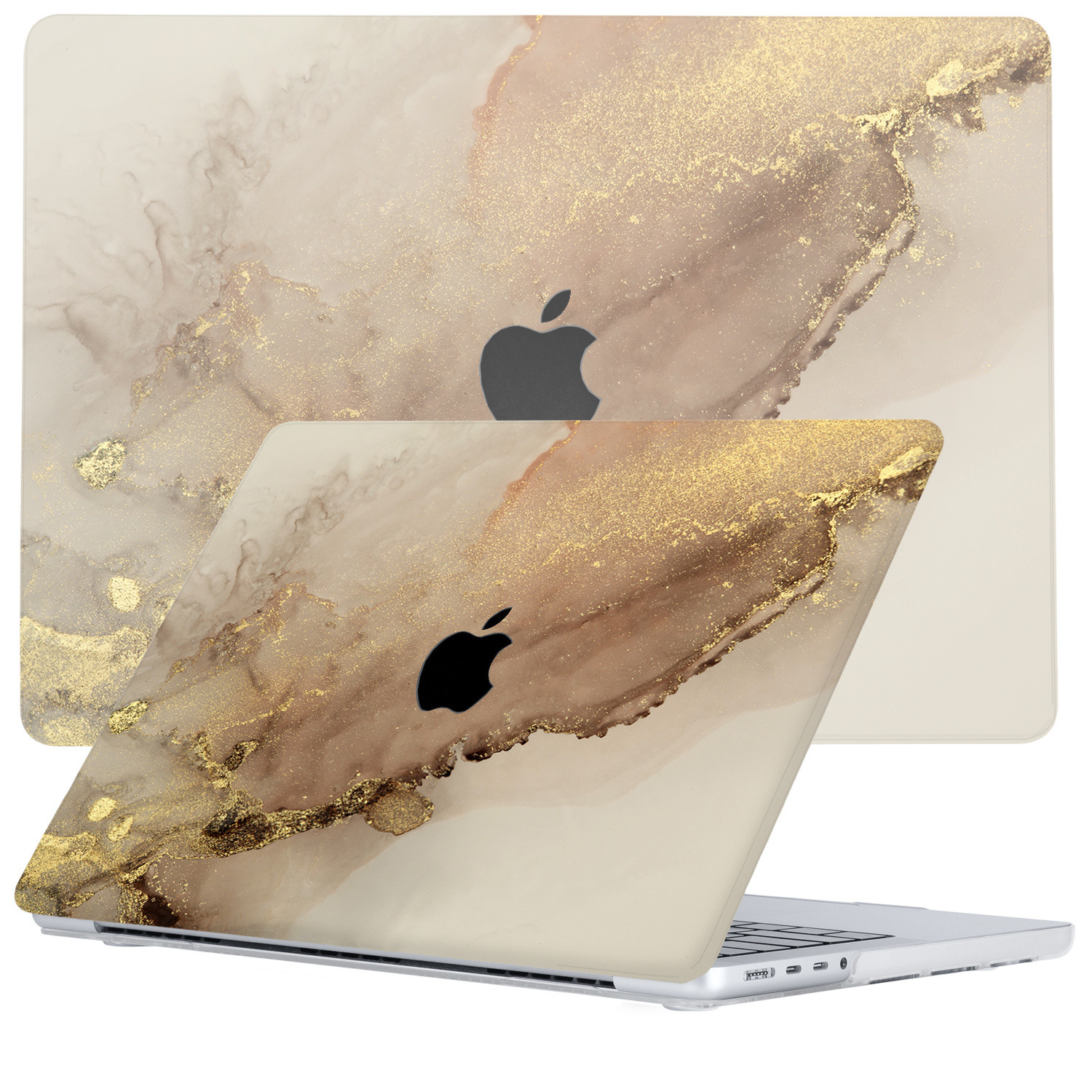 Lunso - MacBook Pro 14 inch (2021-2023) - case hoes - Sweet Caramel