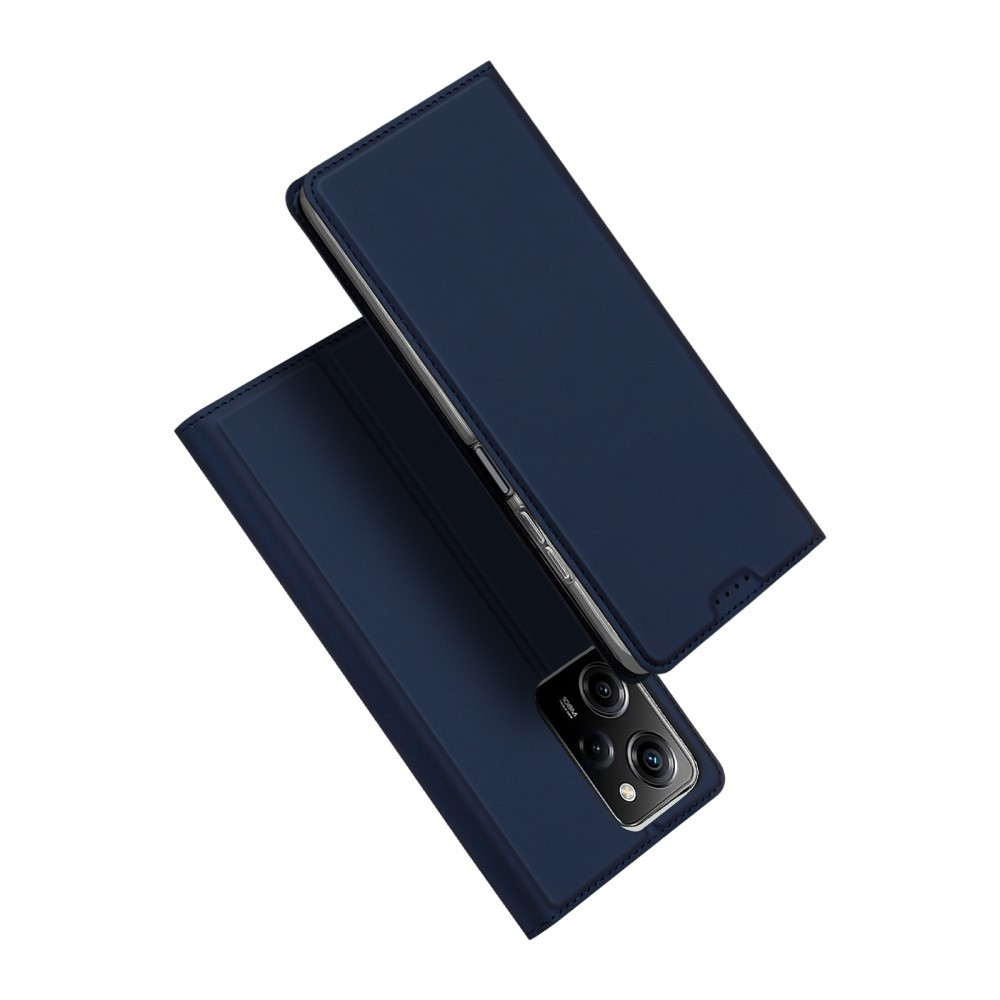 Dux Ducis - Xiaomi Poco X5 Pro - Slim bookcase hoesje - Donkerblauw