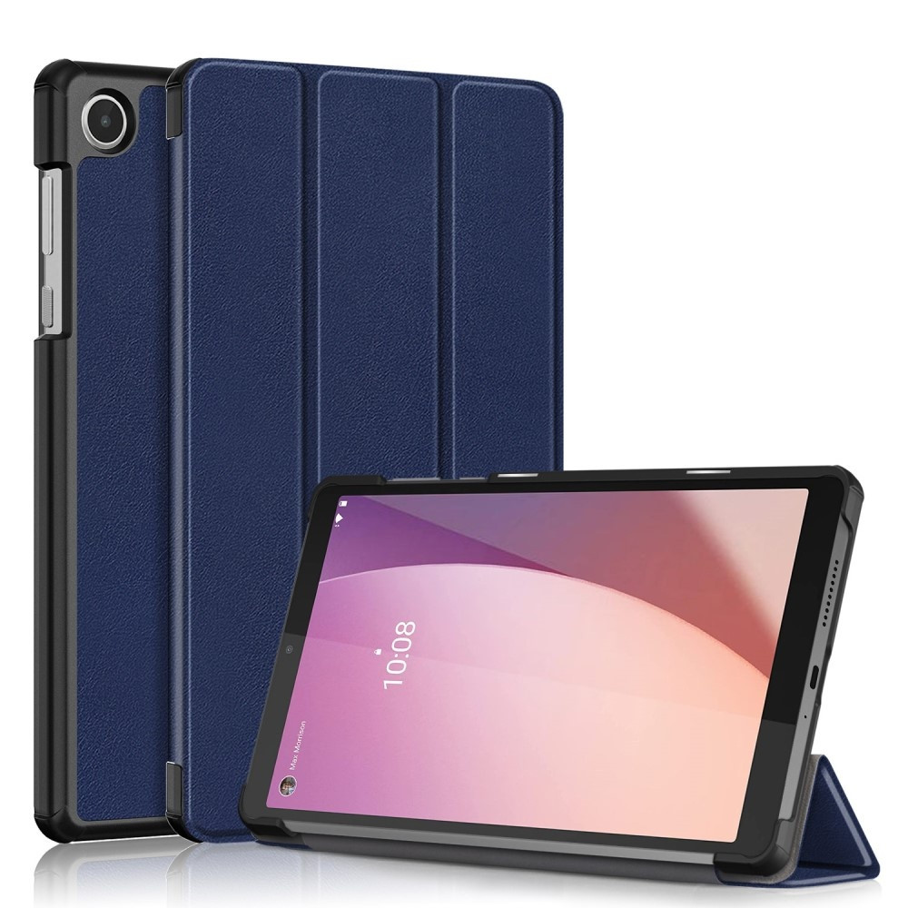 Lunso - Lenovo Tab M8 Gen 4 (8 inch) - Tri-Fold Bookcase hoes - Donkerblauw