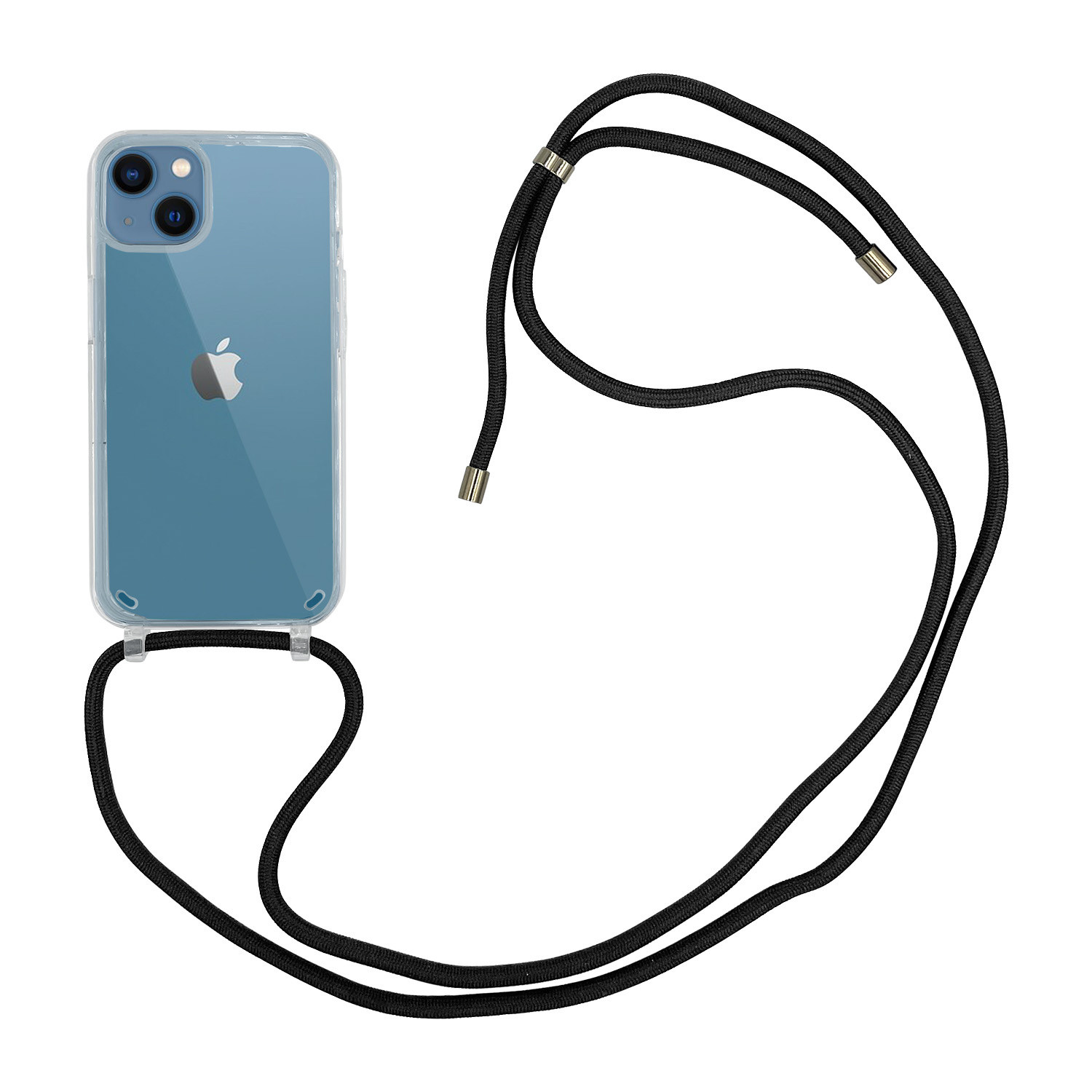 Høyde - iPhone 13 - Telefoonhoes met koord - Transparant