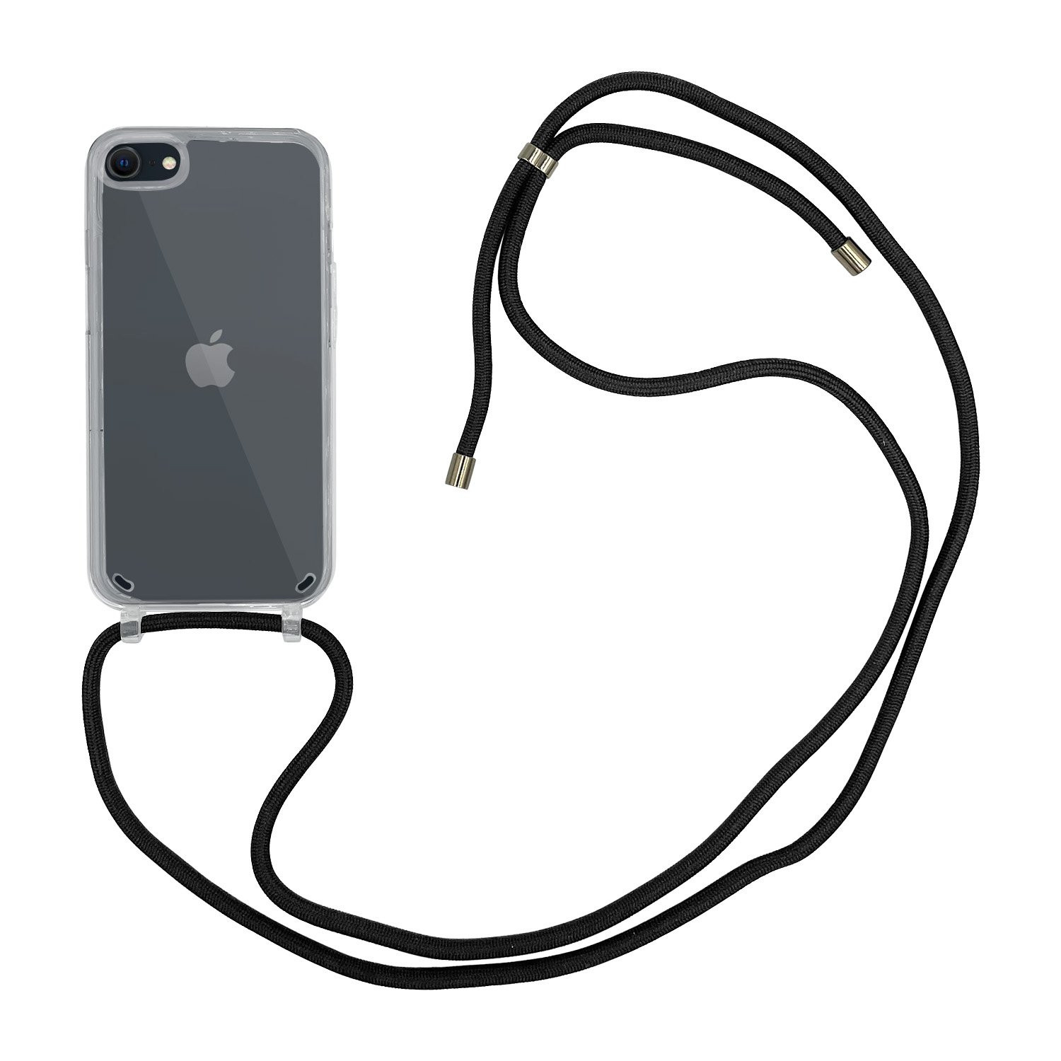 Høyde - iPhone SE (2022 / 2020) / 8 / 7 - Telefoonhoes met koord - Transparant