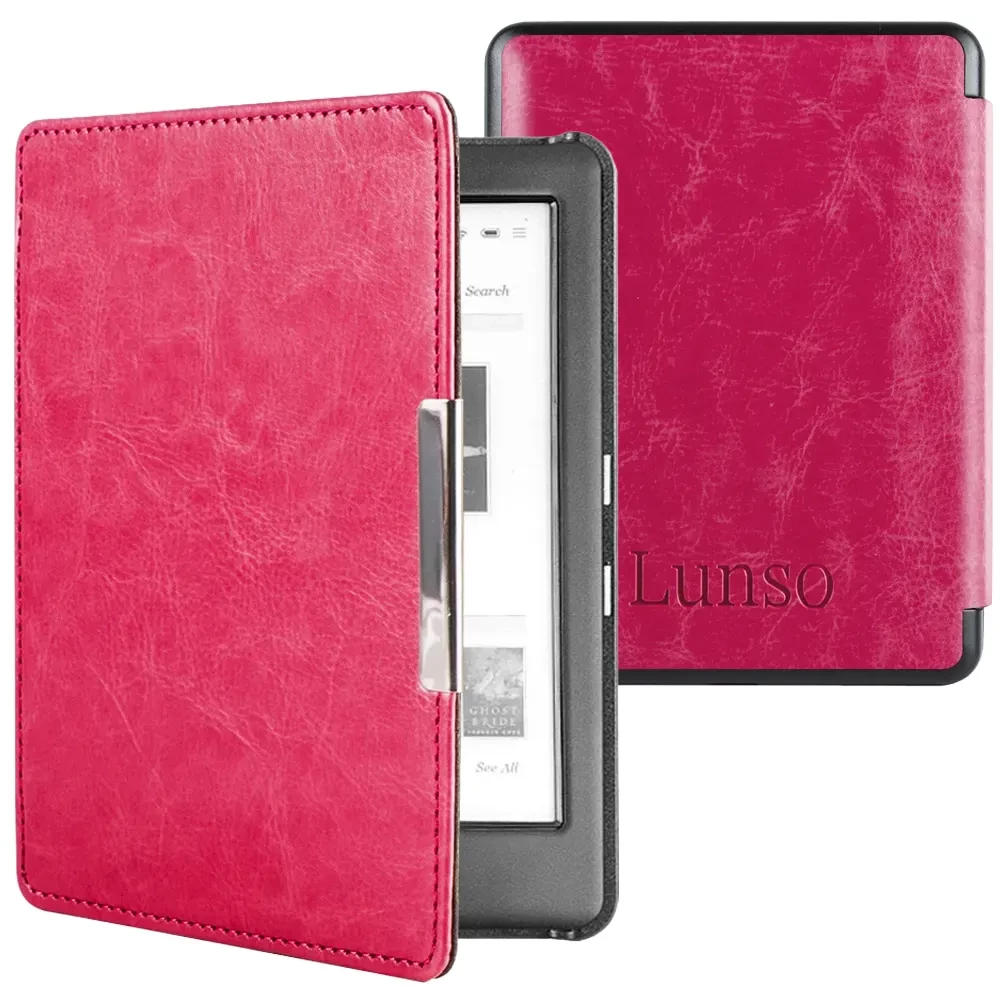Lunso Kobo Glo / Glo HD / Touch 2.0 hoes (6 inch) - sleepcover - Roze
