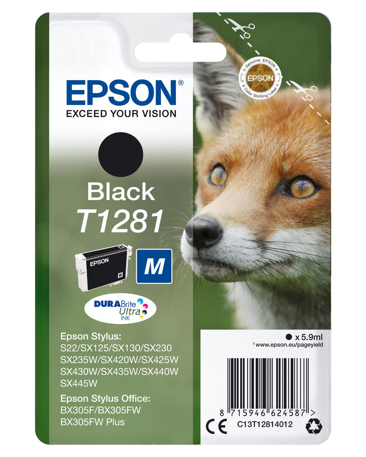 Epson T1281 zwart