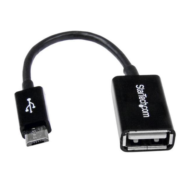 StarTech Micro USB naar USB OTG adapter zwart