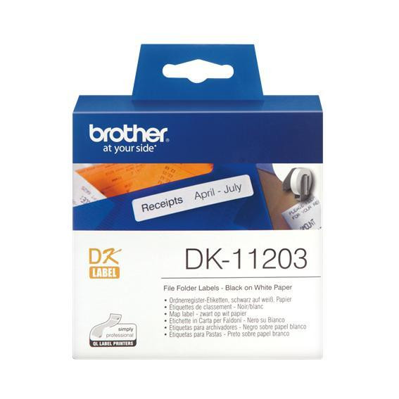 Brother Map label 17x87mm wit