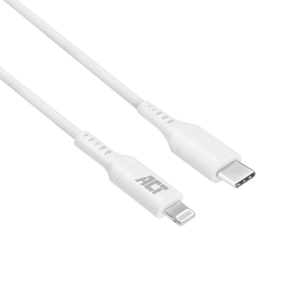 ACT USB-C naar Lightning 1m wit