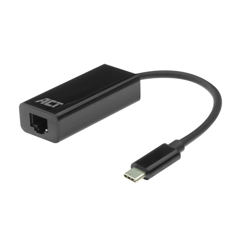 ACT USB-C naar Gigabit adapter zwart