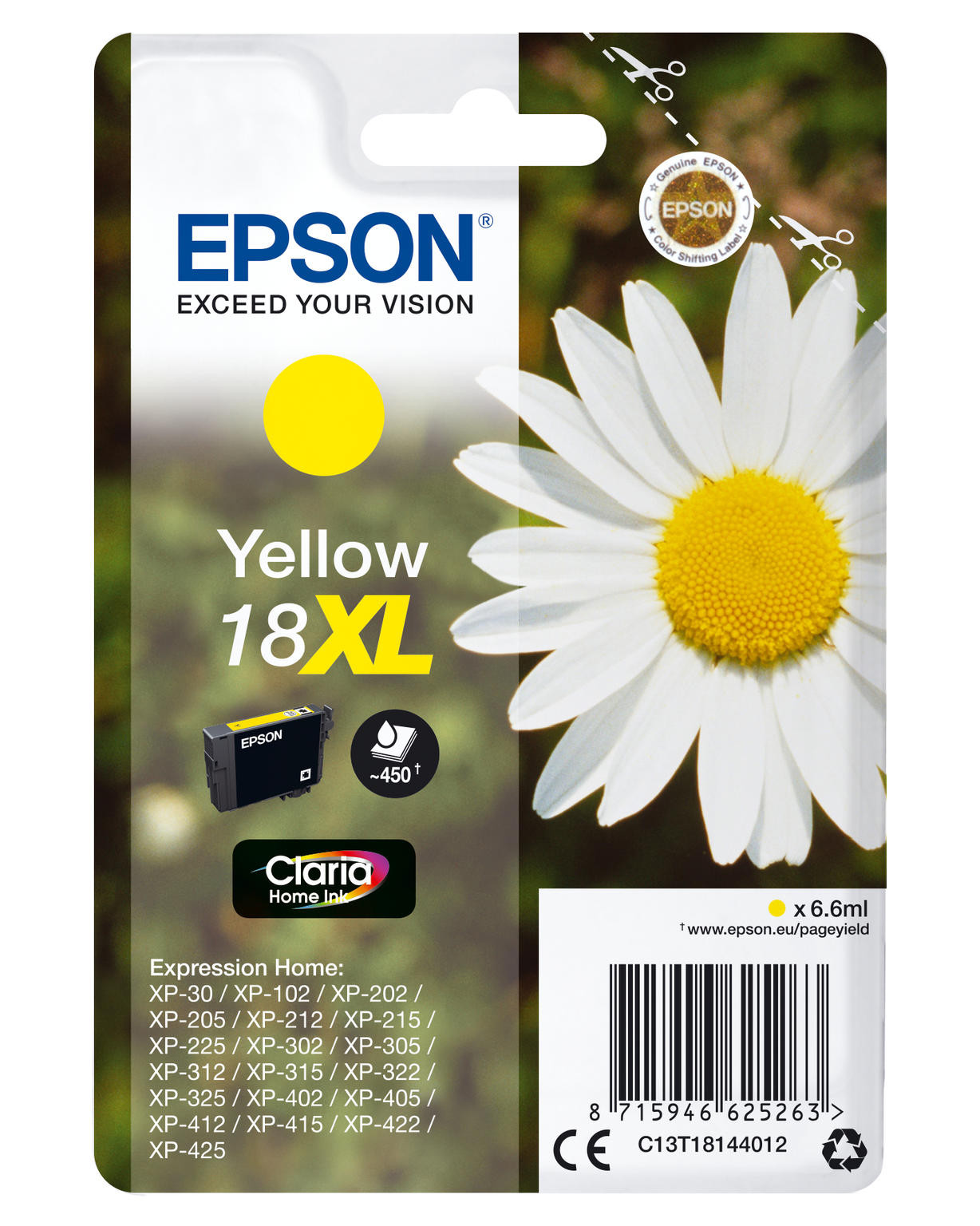 Epson 18XL geel