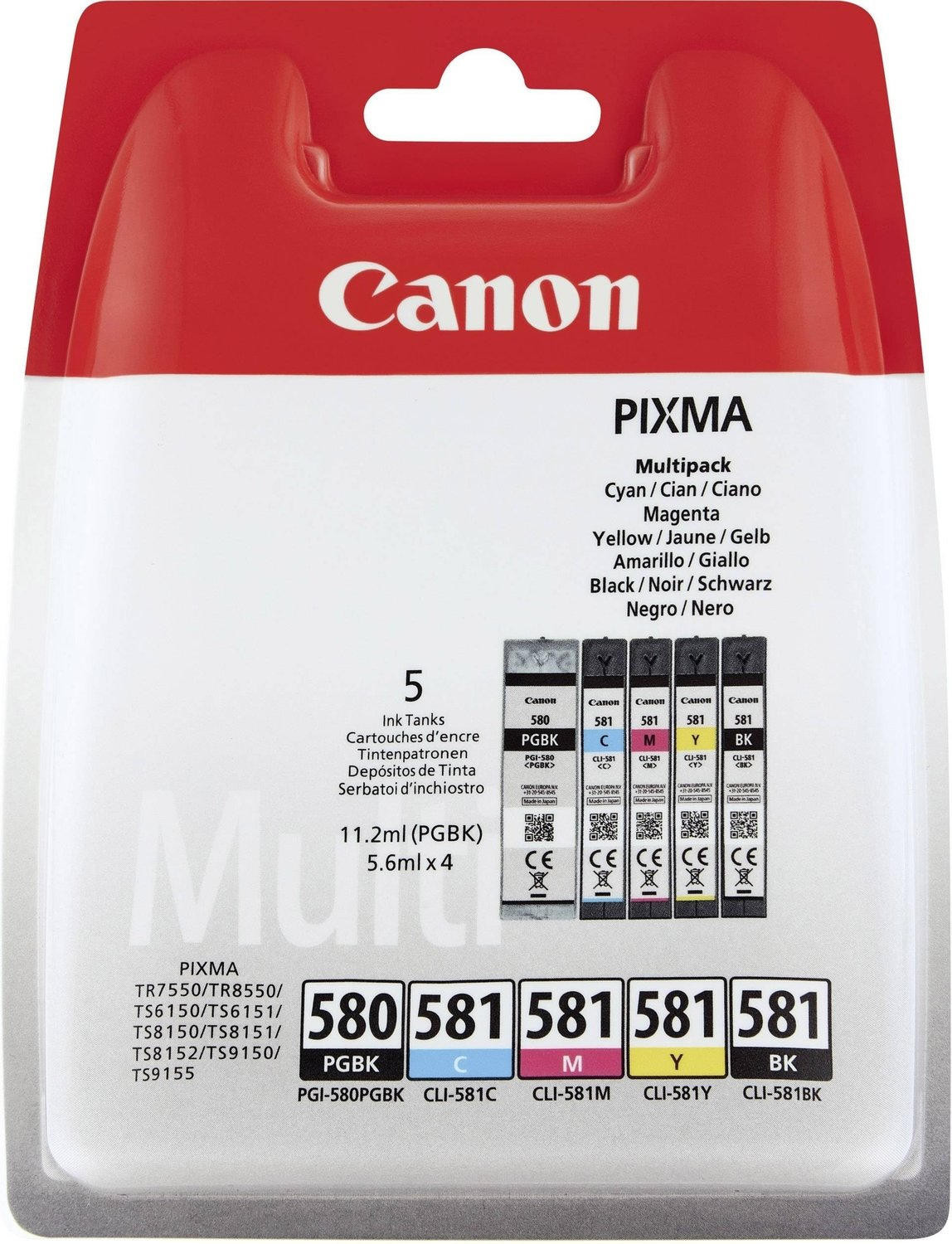 Canon PGI-580 & CLI-581 value pack
