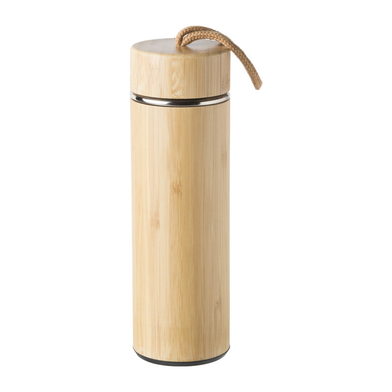 Thermosfles bamboe - 400 ml