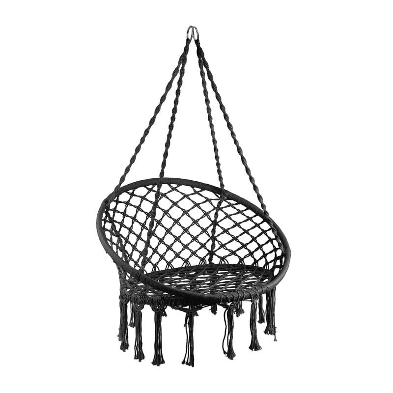 Hangstoel Knoet - zwart - ø80x100 cm