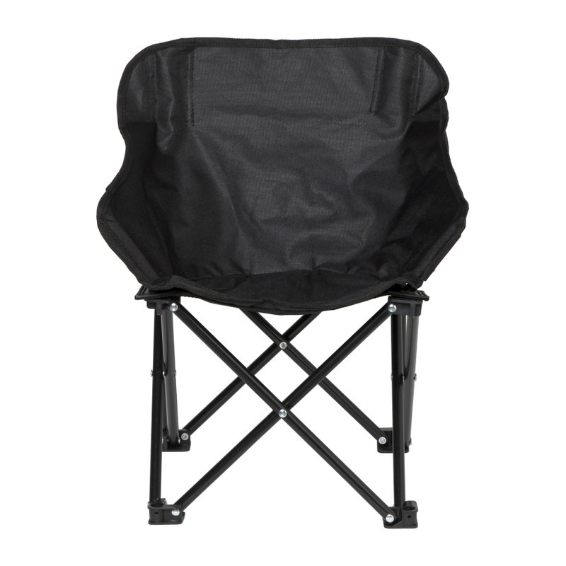 Kids campingstoel compact - zwart - 50x50x40 cm