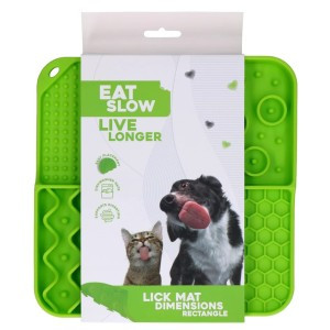 Eat Slow Live Longer - Lick Mat Dimensions Rectangle