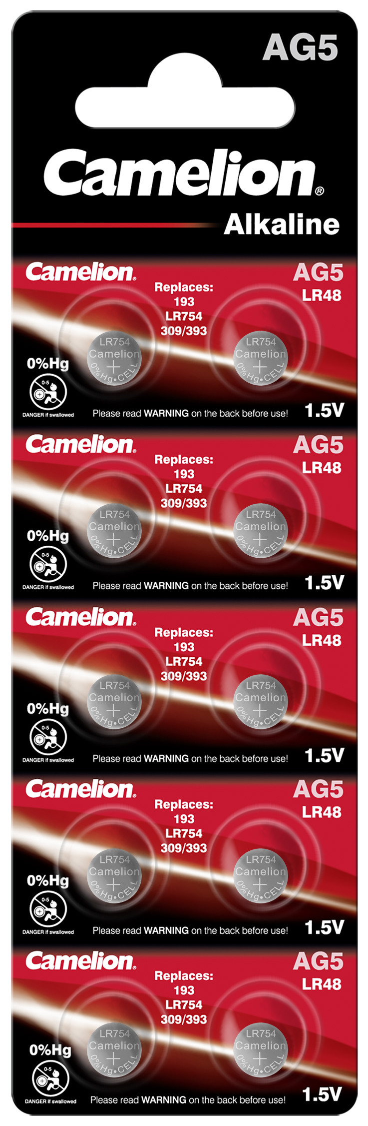 Camelion AG5 - LR754 10x