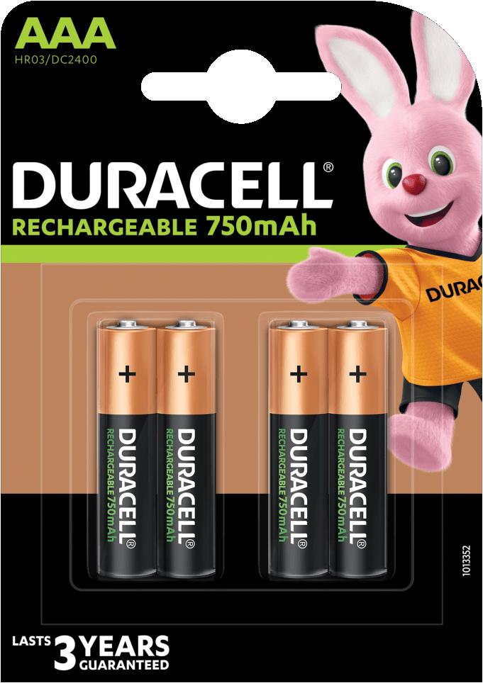 Duracell AAA 750mAh Stay Charged 4x
