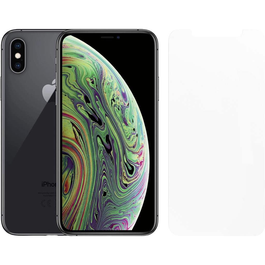 Refurbished iPhone Xs 64GB Space Gray + Otterbox Clearly Protected Screenprotector