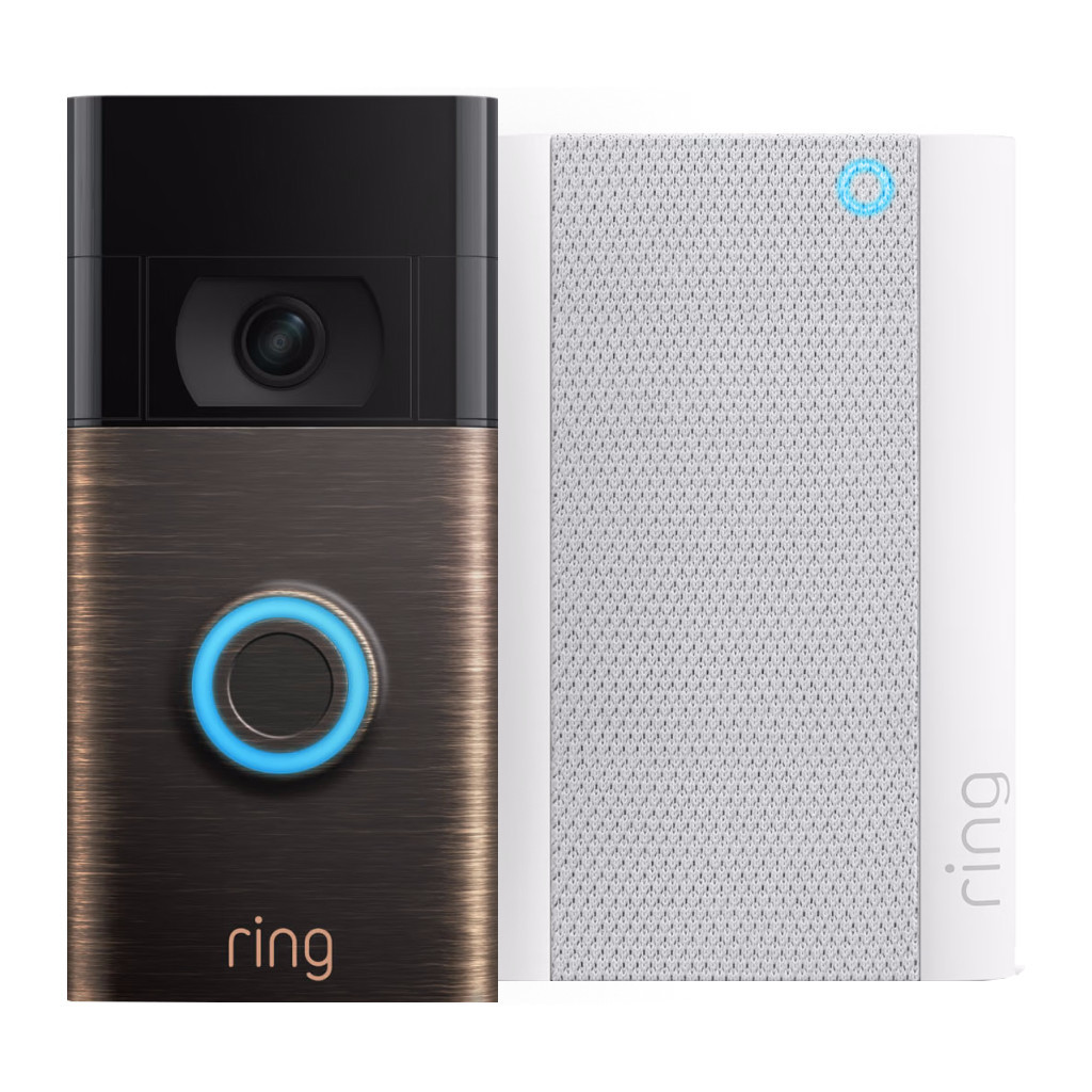 Ring Video Doorbell Gen. 2 Lichtbrons + Chime Pro Gen. 2