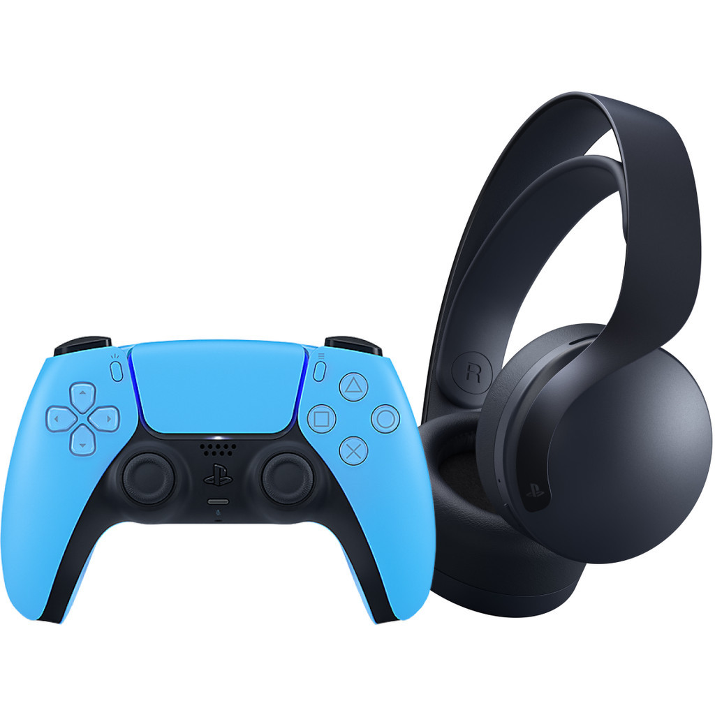 Sony PlayStation 5 DualSense controller Starlight Blue + Sony Pulse 3D Wireless Headset