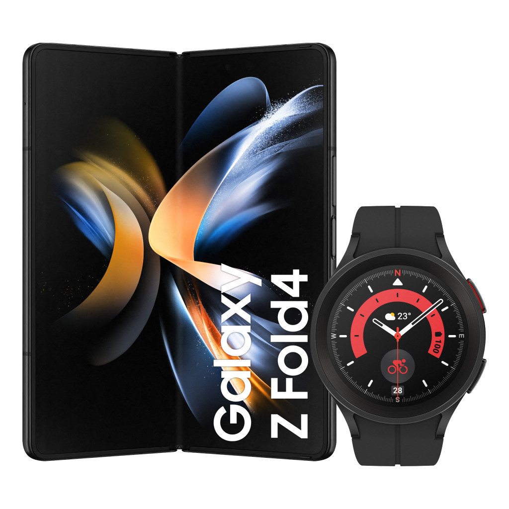Samsung Galaxy Z Fold 4 512GB Zwart 5G + Samsung Galaxy Watch 5 Pro Zwart 45mm