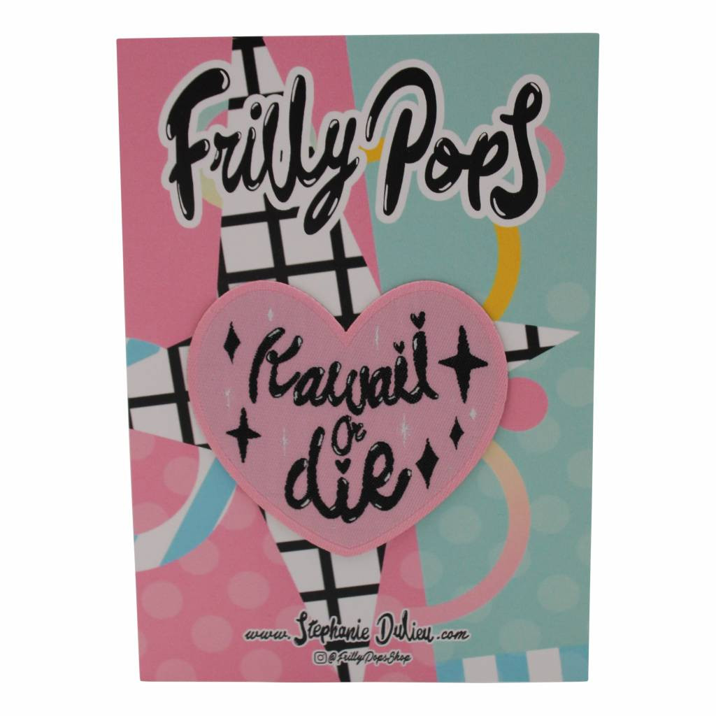 Frilly Pops Kawaii or die - patch (strijken)