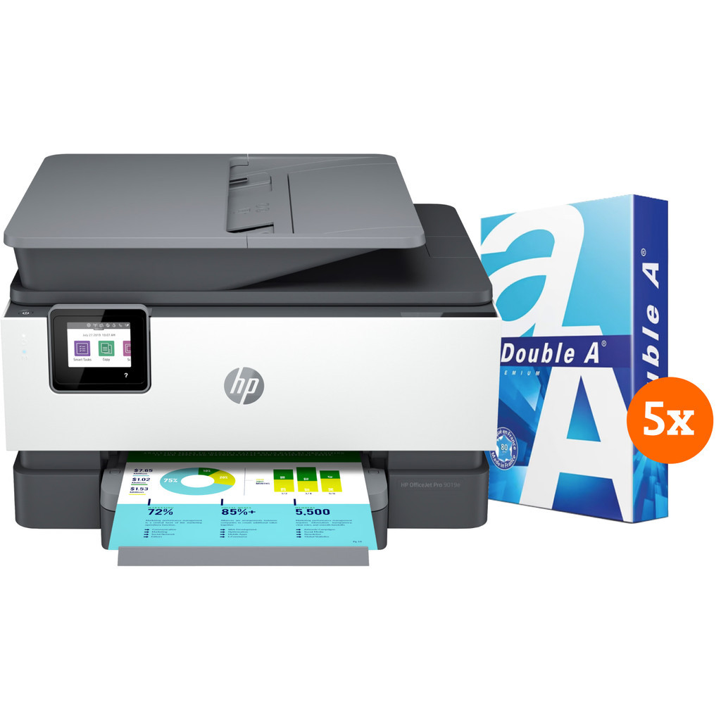HP Officejet Pro 9012e + 2.500 vellen A4 papier