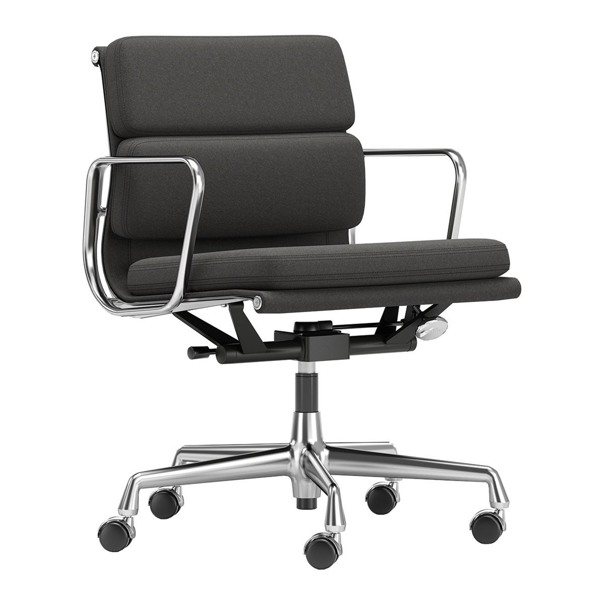 Vitra Soft Pad Chair EA 217 Bureaustoel - Cosy 2 / Merino Black