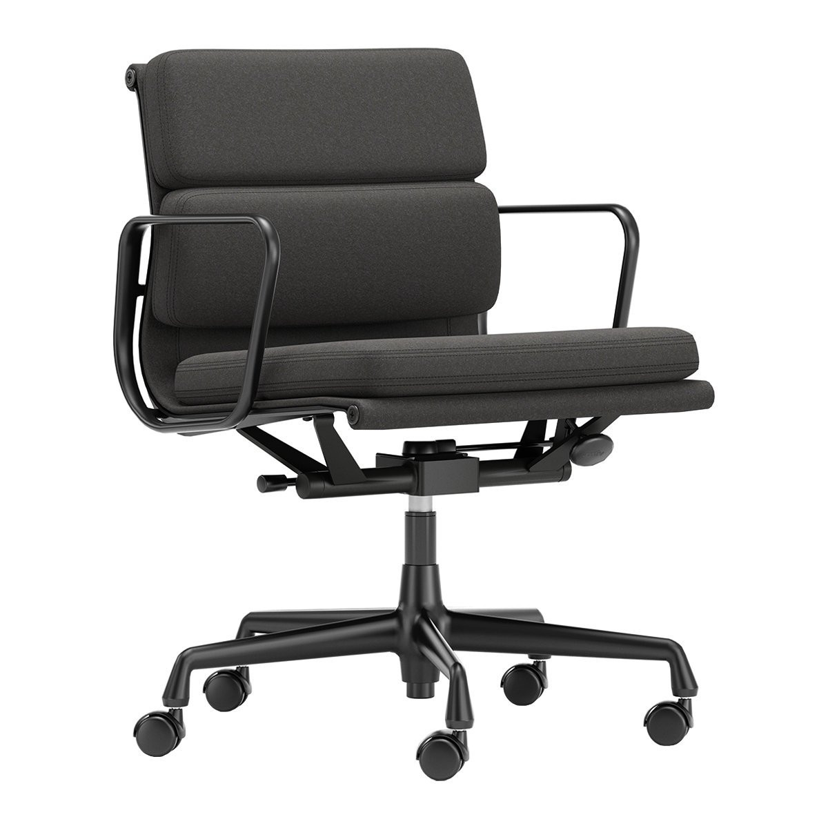 Vitra Soft Pad Chair EA 217 Bureaustoel - Cosy 2 / Merino Black
