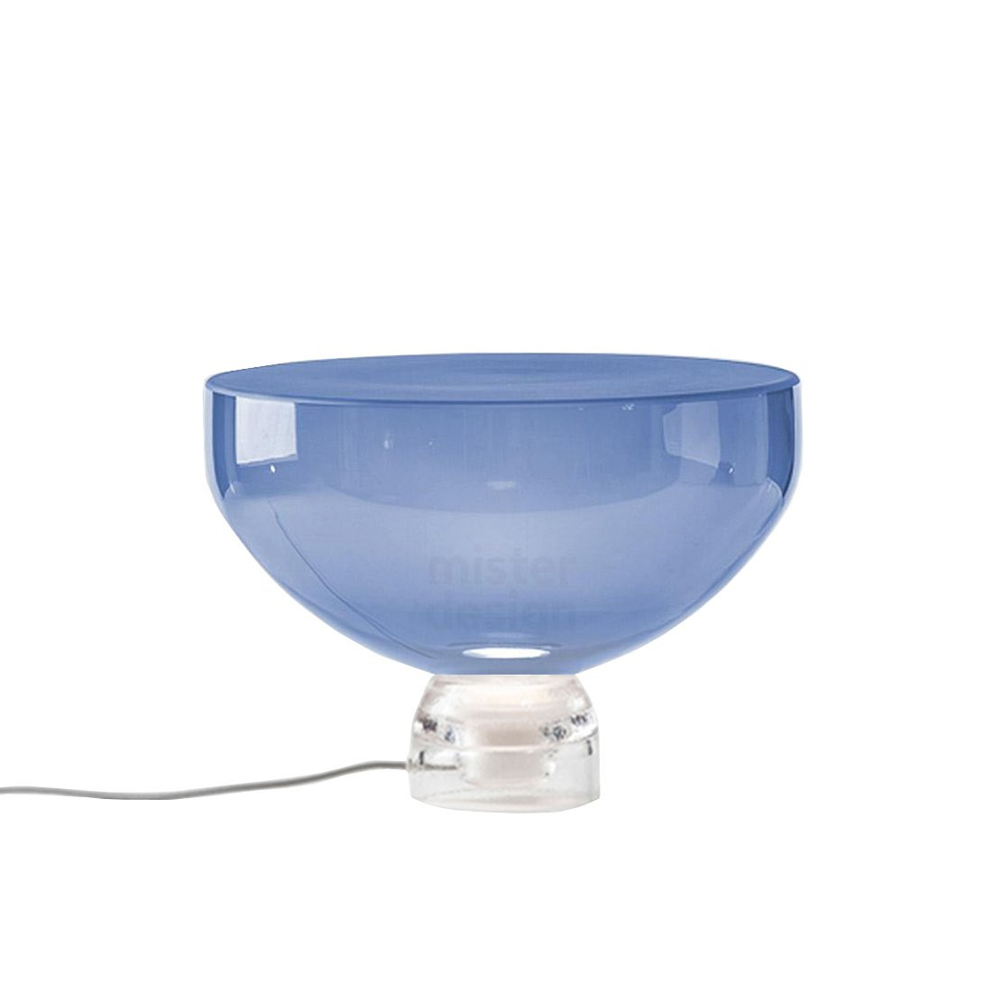 Brokis Lightline L Tafellamp Blauw - Glossy Transparant