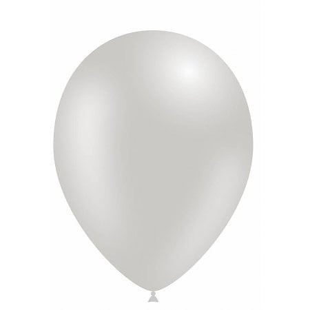 Metallic Party Balloons - Glanzende Feest Ballonnen 100 stuks Zilver