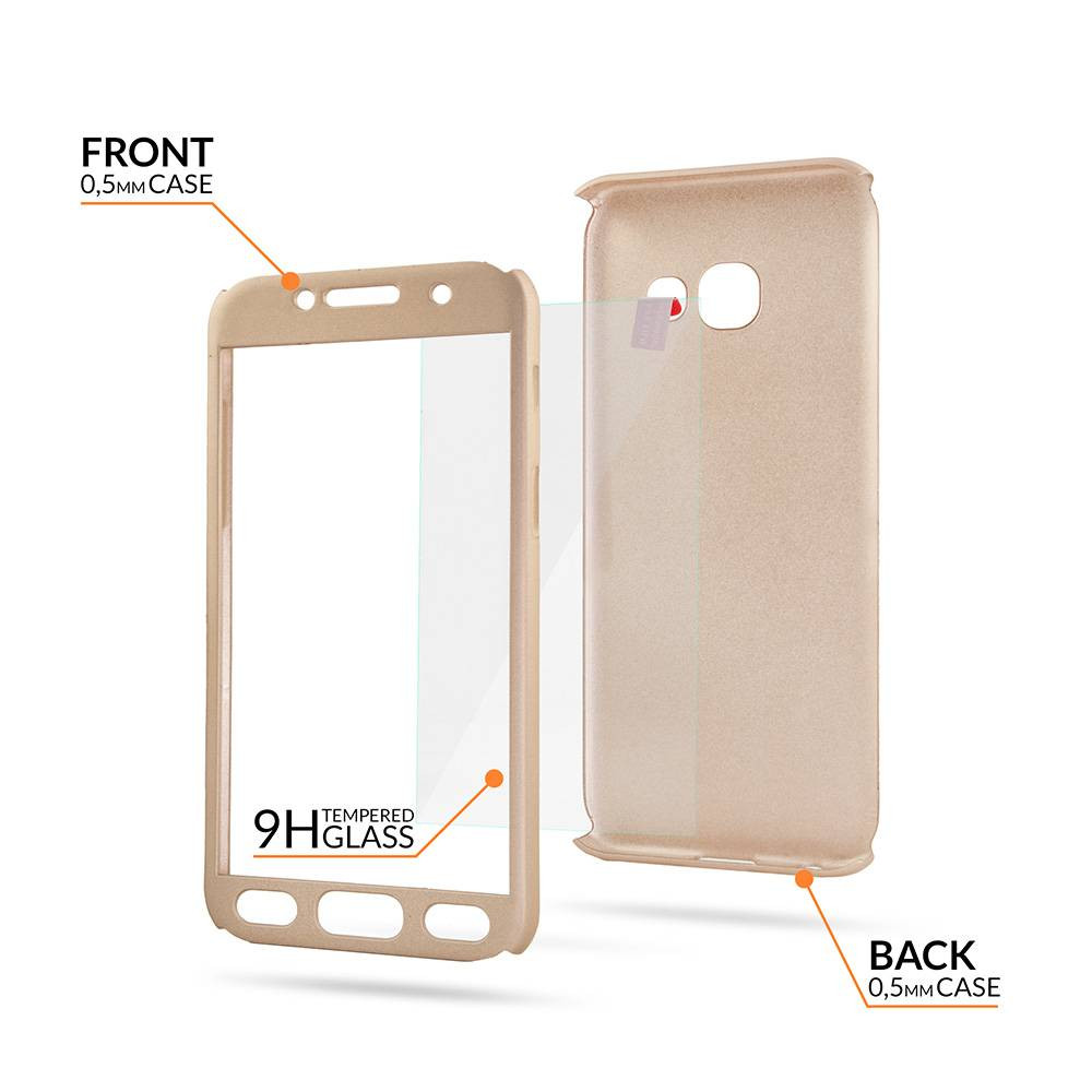 Samsung S9 Plus Full Body 360 Super Thin Case Cover Hoesje Goud