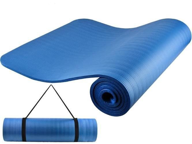 Universele Yogamat 181 x 61.5 x 1 cm - Home Fitness Blauw