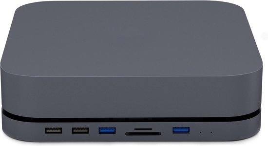 USB-C hub - USB3.0 docking station voor Apple Mac mini (2018 &2020 M1) incl. 2,5” SSD en HDD behuizing Spacegrijs