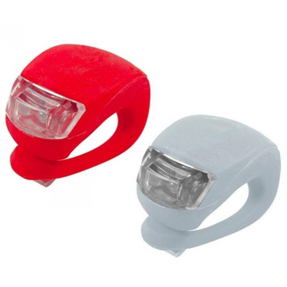 LED Fietslampje 2 stuks (rood & wit)
