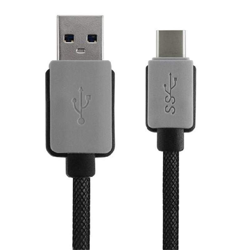 USB-C Kabel 0,20 meter datakabel USB / USB-C Heavy Duty Nylon