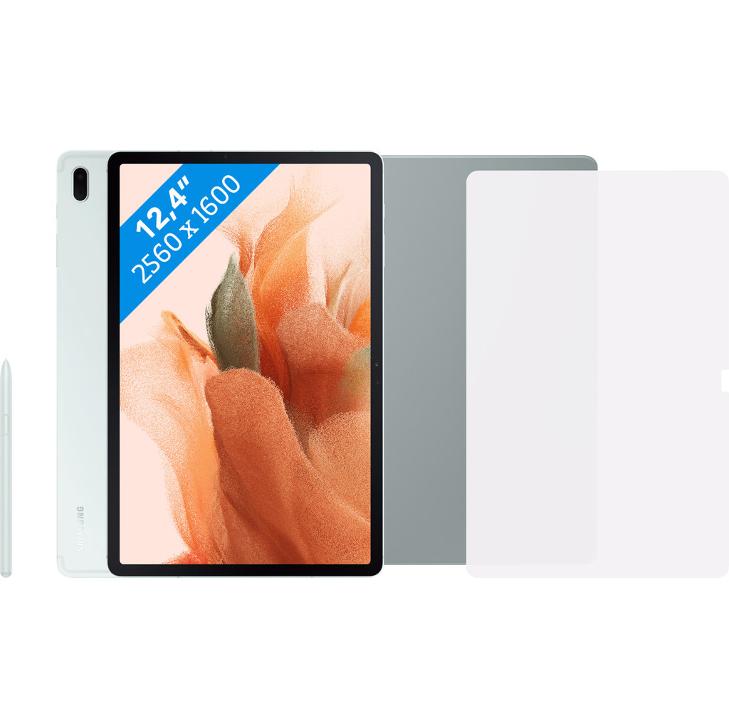 Samsung Galaxy Tab S7 FE 64GB Wifi Groen + Beschermingspakket