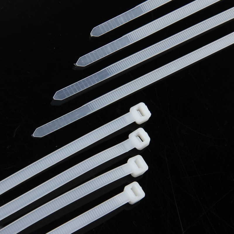 500 pc's 5 * 300 mm Nylon kabel Ties(White)