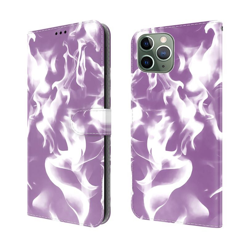 Cloud Fog Pattern Horizontale Flip Leren Case met Houder & Card Slot & Portemonnee voor iPhone 11 Pro (Purple)