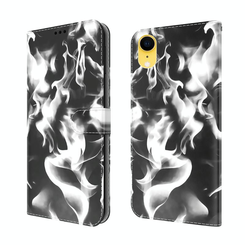Cloud Mist Patroon Horizontale Flip Leren Case met Houder & Card Slot & Portemonnee voor iPhone XR