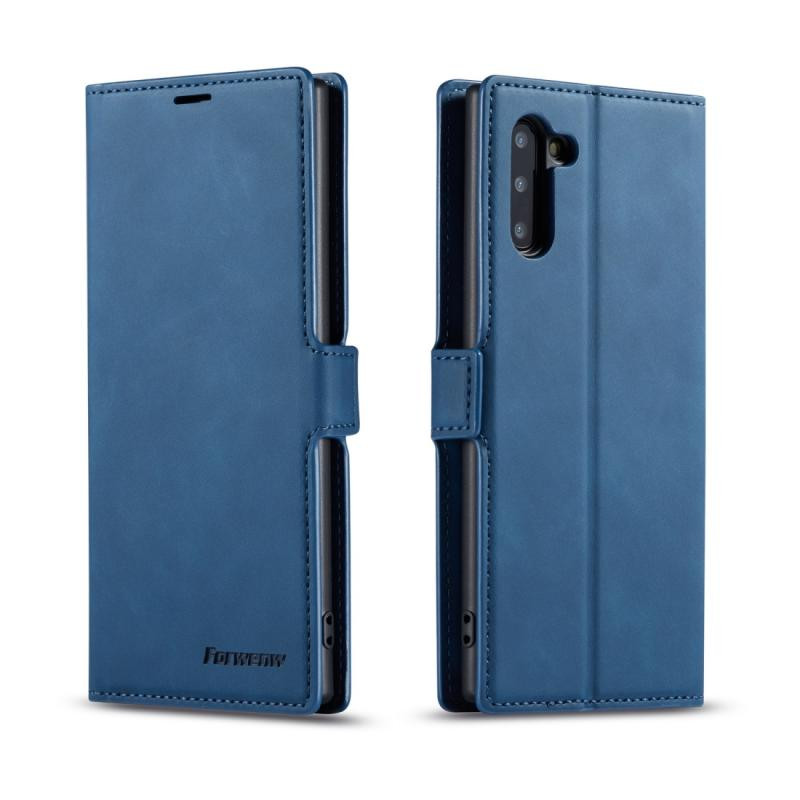 For Galaxy Note10 Forwenw Dream Series Oil Edge Strong Magnetism Horizontal Flip Leather Case with Holder & Card Slots & Wallet & Photo Frame(Blue)