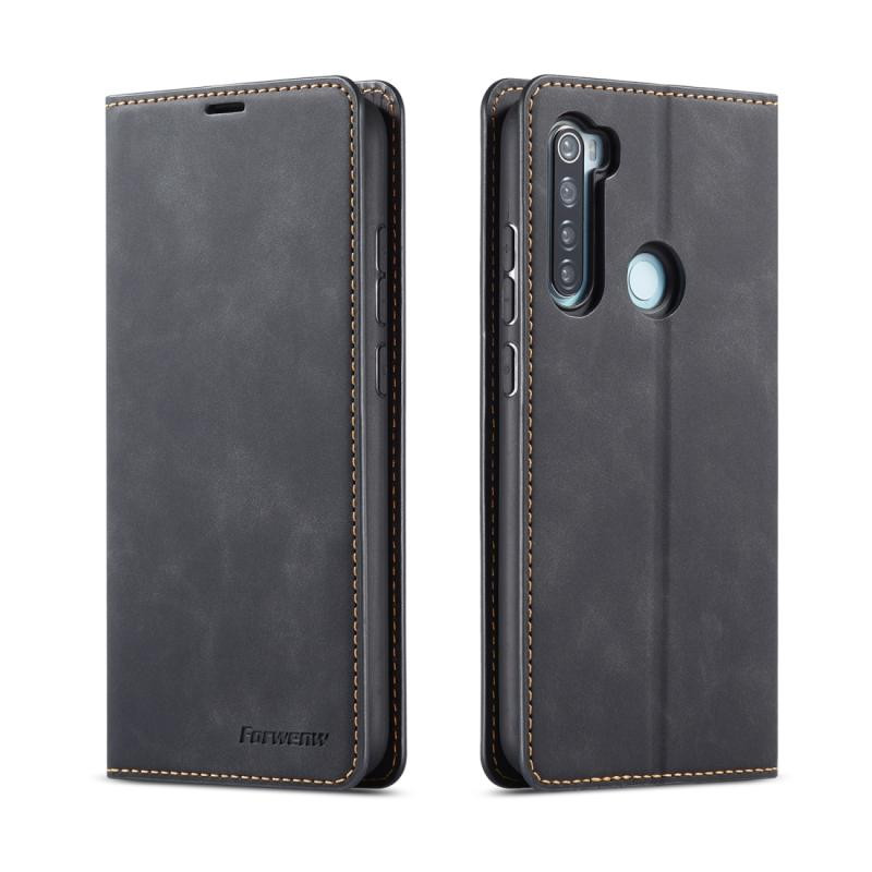 Voor Xiaomi Redmi Note 8 Forwenw Dream Series Oil Edge Strong Magnetism Horizontal Flip Leather Case met Holder & Card Slots & Wallet & Photo Frame(Bl
