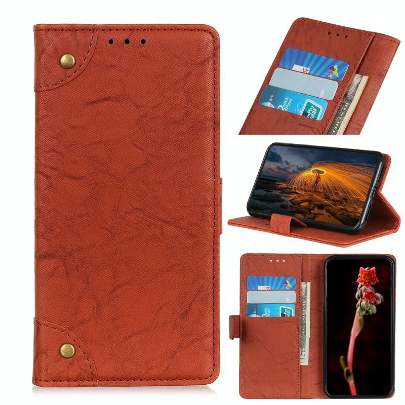 Voor Xiaomi Redmi Note 9 Pro / Note 9 Pro Max Copper Buckle Retro Crazy Horse Texture Horizontal Flip Leather Case with Holder & Card Slots & Wallet (